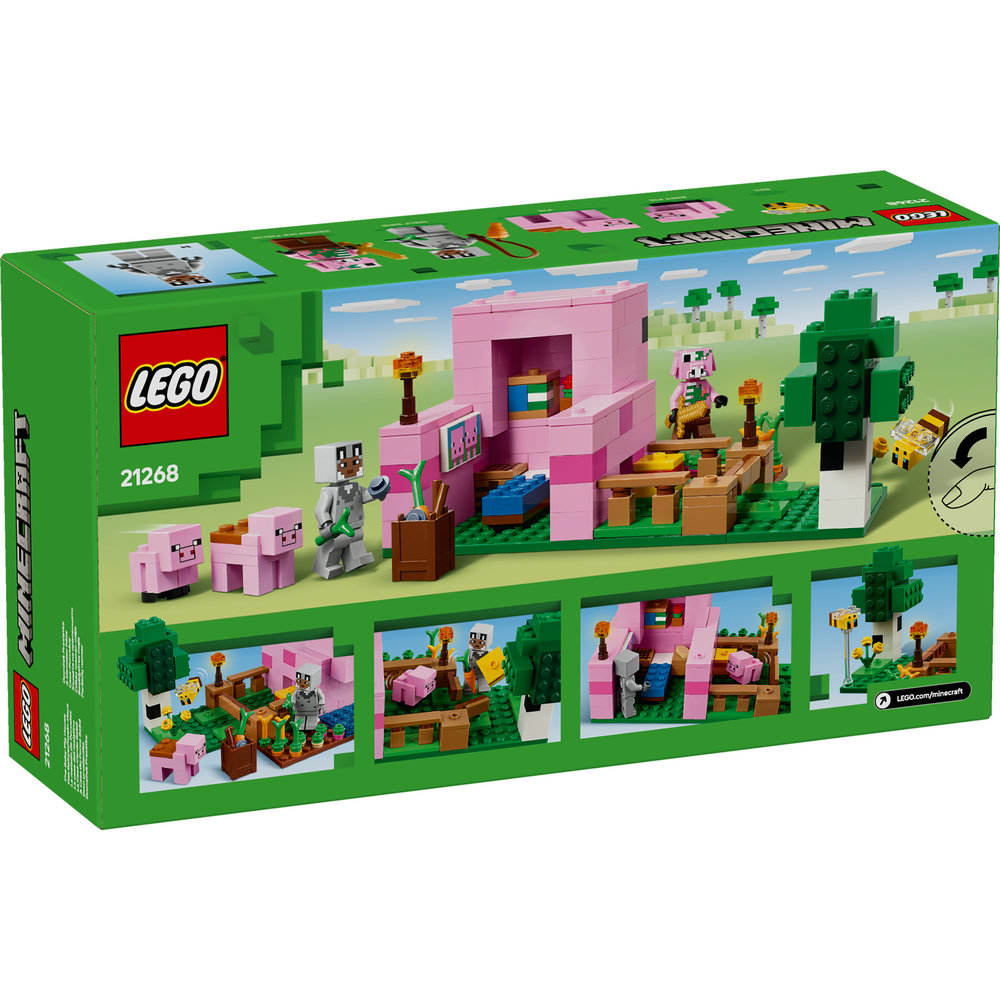 LEGO Minecraft The Baby Pig House Gamer Building Toy Animal Set for Kids 21268 - Image 9