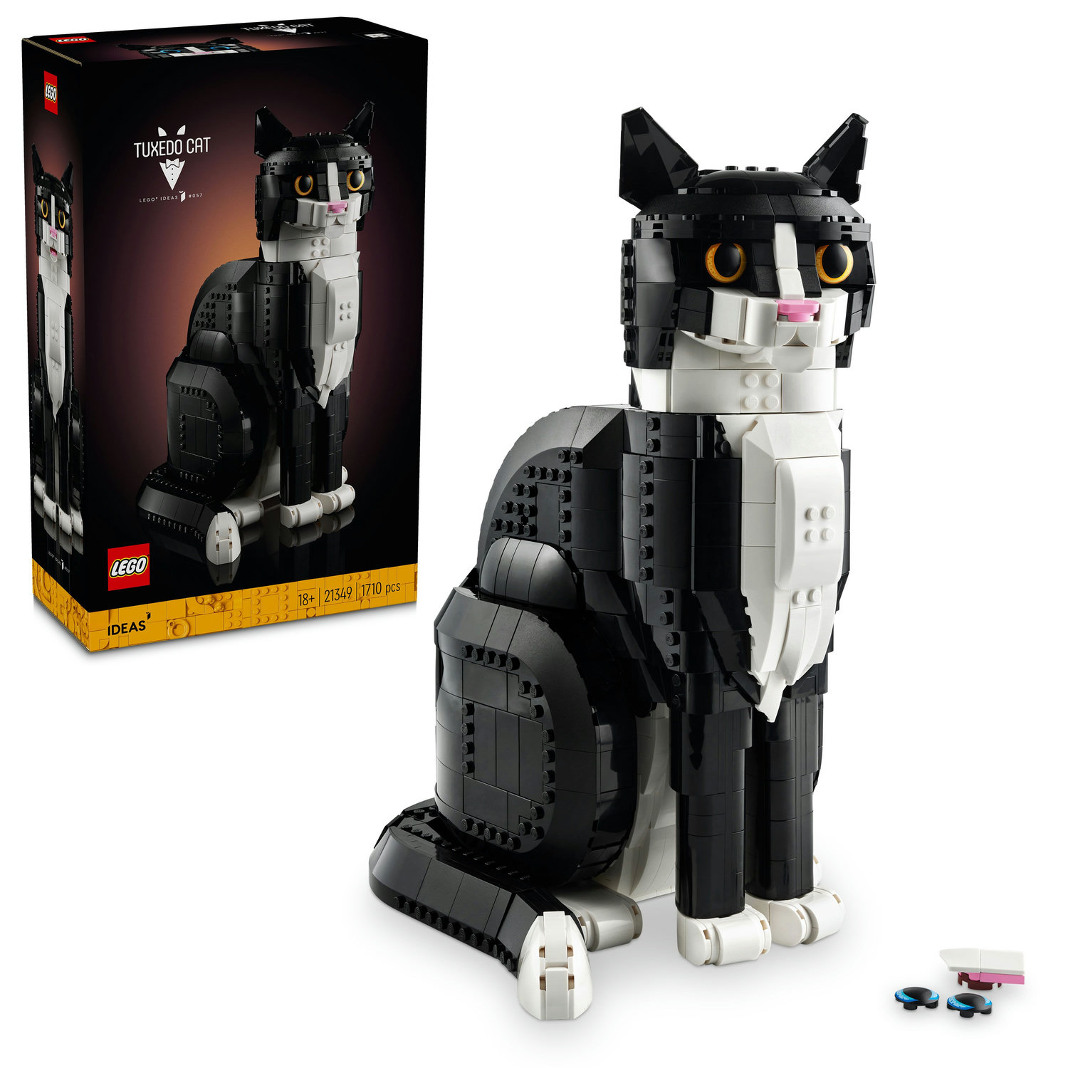 LEGO Ideas Tuxedo Cat, Gift Idea for Animal-Lovers 21349 - Image 1