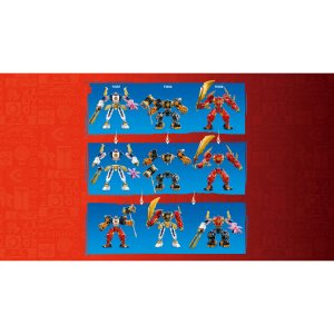 LEGO NINJAGO Sora’s Elemental Tech Mech Toy 71807 - Image 4