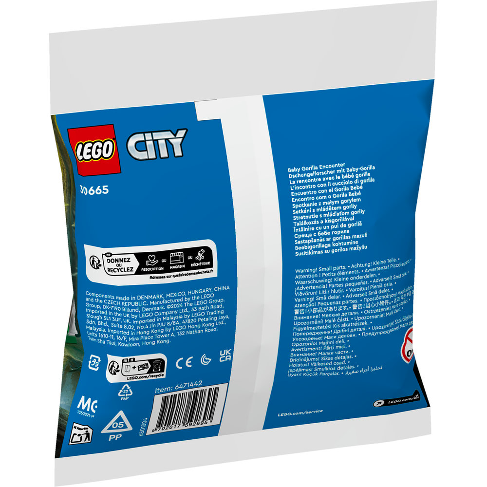 LEGO City Baby Gorilla Encounter Polybag Set 30665 - Image 3