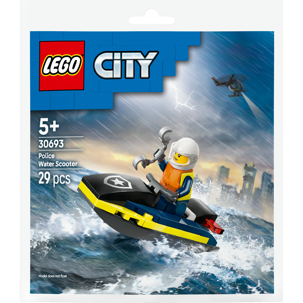 LEGO City Police Water Scooter Polybag Set 30693 - Image 1
