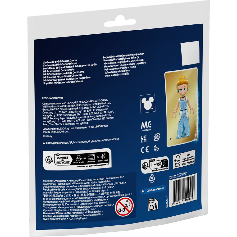 LEGO Disney Princess Cinderella's Mini Garden Castle Polybag Set 30695 - Image 4