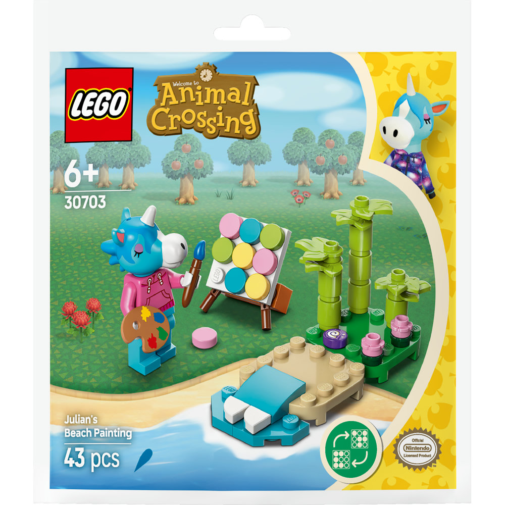 LEGO Animal Crossing Julian's Beach Painting Polybag Set 30703 - Image 1