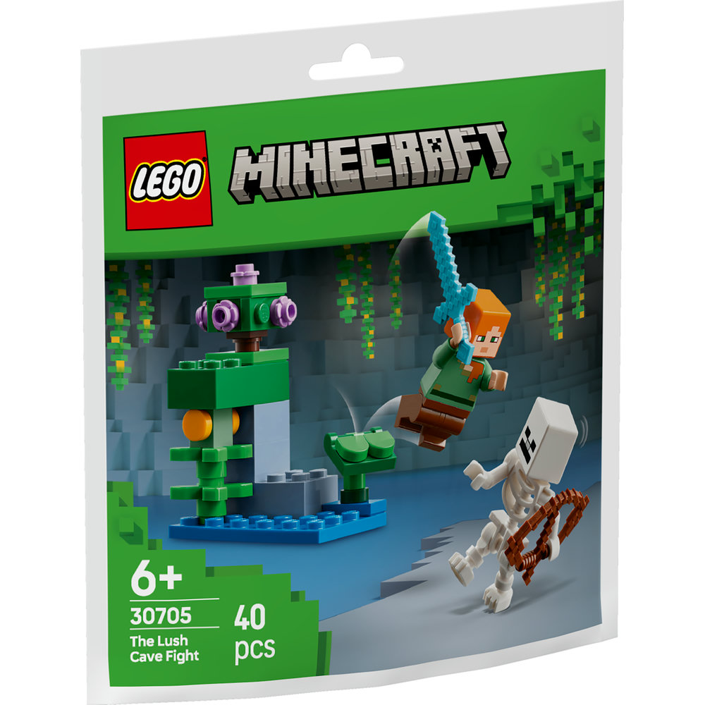 LEGO Minecraft The Lush Cave Fight Polybag Set 30705 - Image 3
