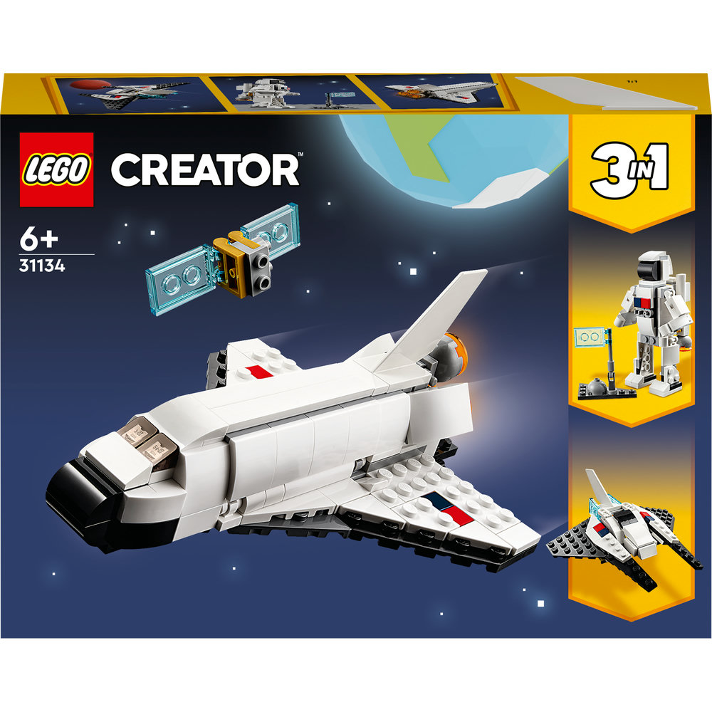 LEGO Creator Space Shuttle 31134 Building Toy Set (144 Pieces) - Image 1