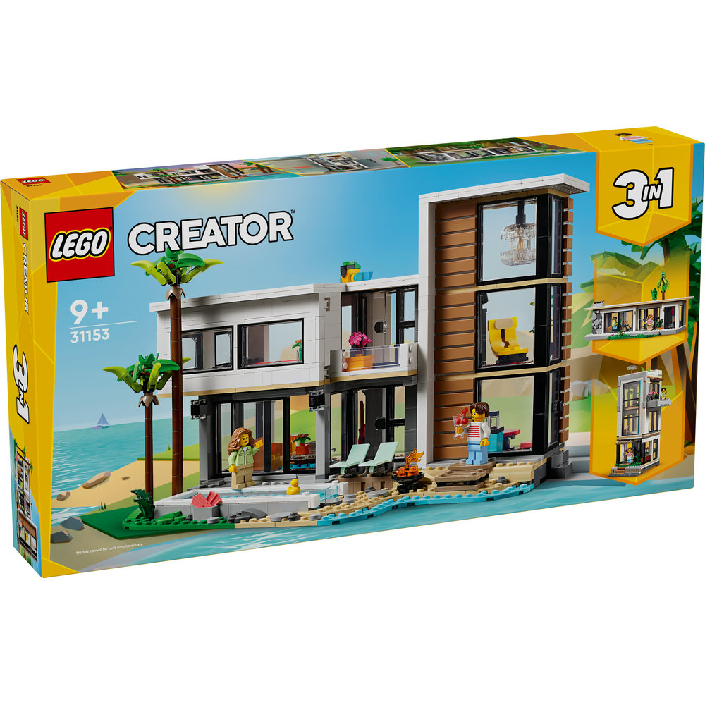 LEGO Creator 3in1 Modern House Toy Playset for Kids 31153 - Image 1