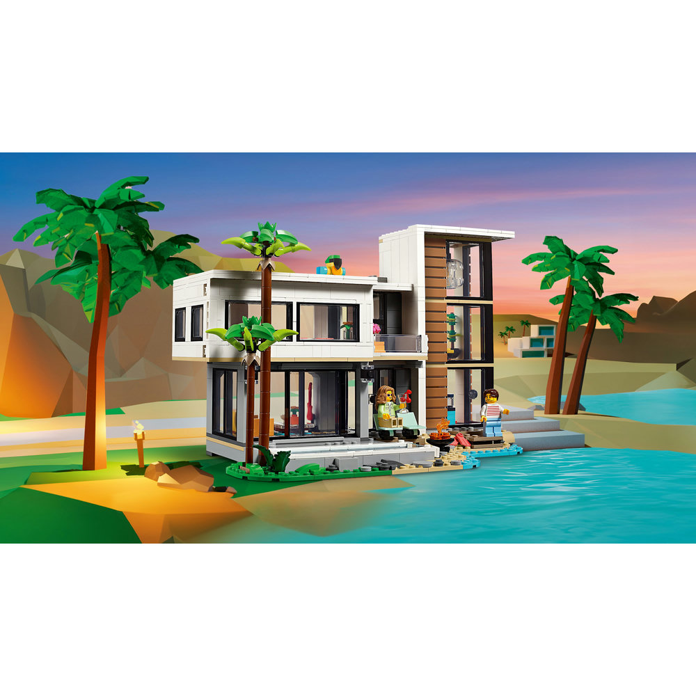 LEGO Creator 3in1 Modern House Toy Playset for Kids 31153 - Image 5