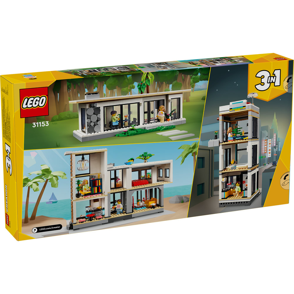 LEGO Creator 3in1 Modern House Toy Playset for Kids 31153 - Image 8