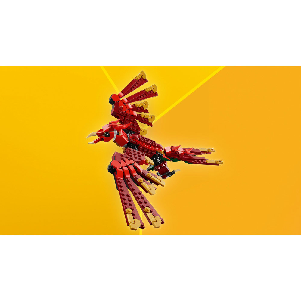 LEGO Creator 3in1 Medieval Dragon Creature Toy Playset 31161 - Image 4