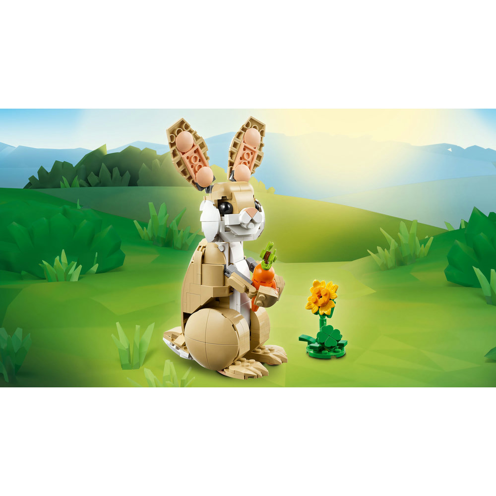 LEGO Creator 3in1 Cute Bunny Toy Animal Playset 31162 - Image 5
