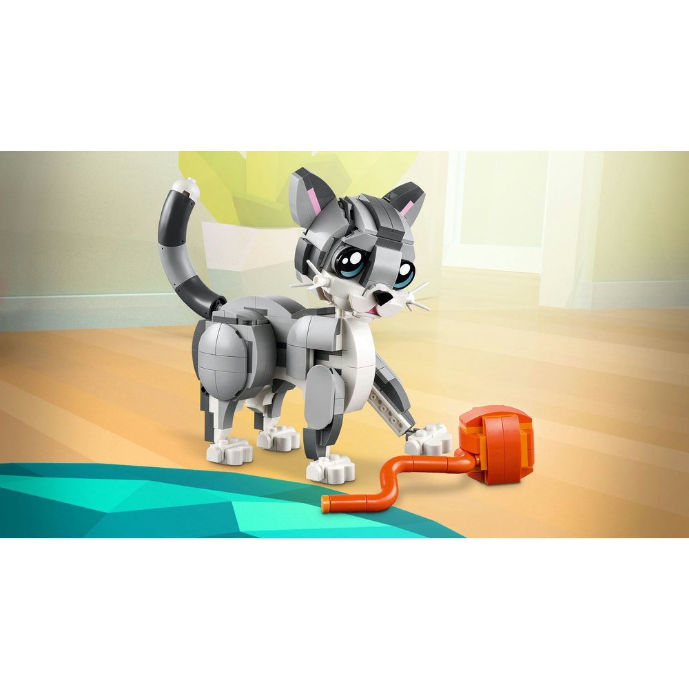 LEGO Creator 3in1 Playful Cat Pet Toy Animal Playset 31163 - Image 5