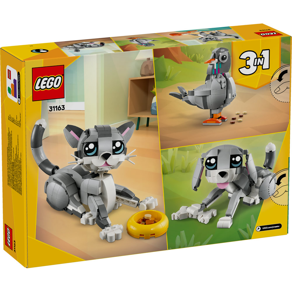 LEGO Creator 3in1 Playful Cat Pet Toy Animal Playset 31163 - Image 9
