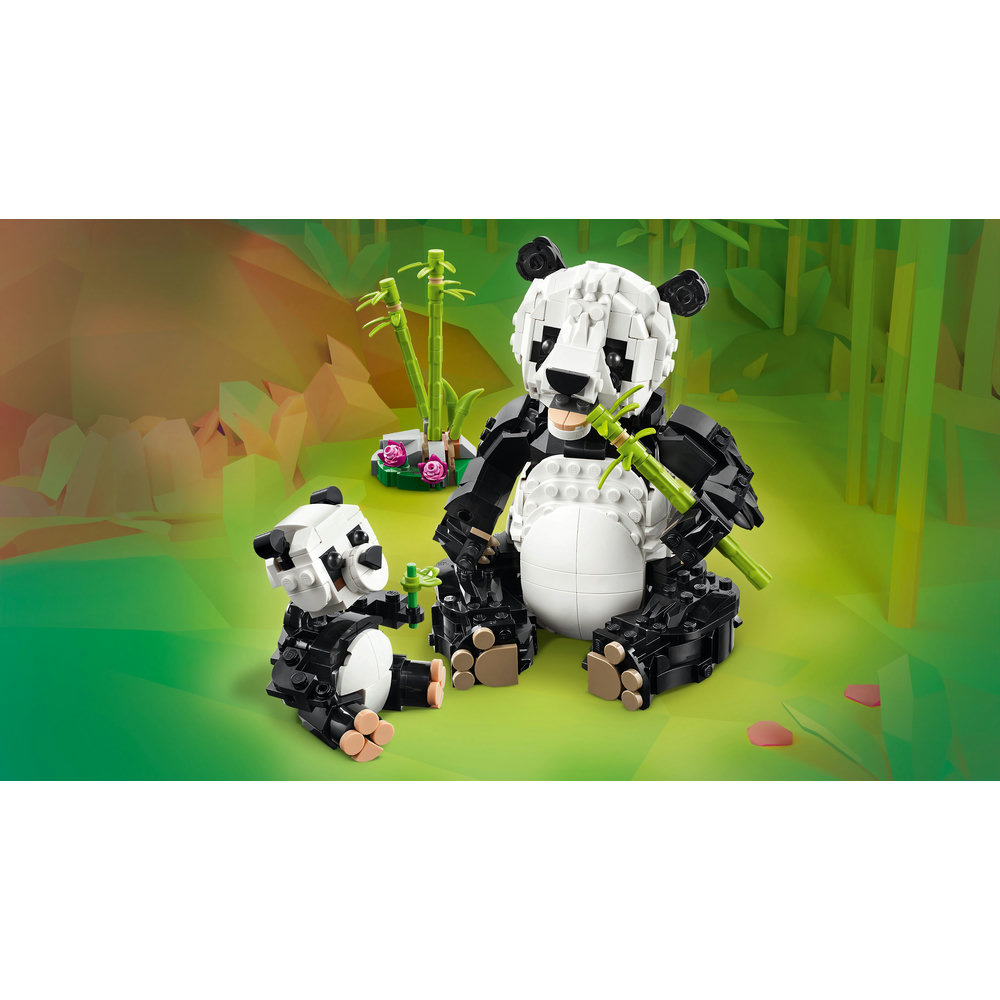 LEGO Creator 3in1 Wild Animals: Panda Family Toy Playset 31165 - Image 3