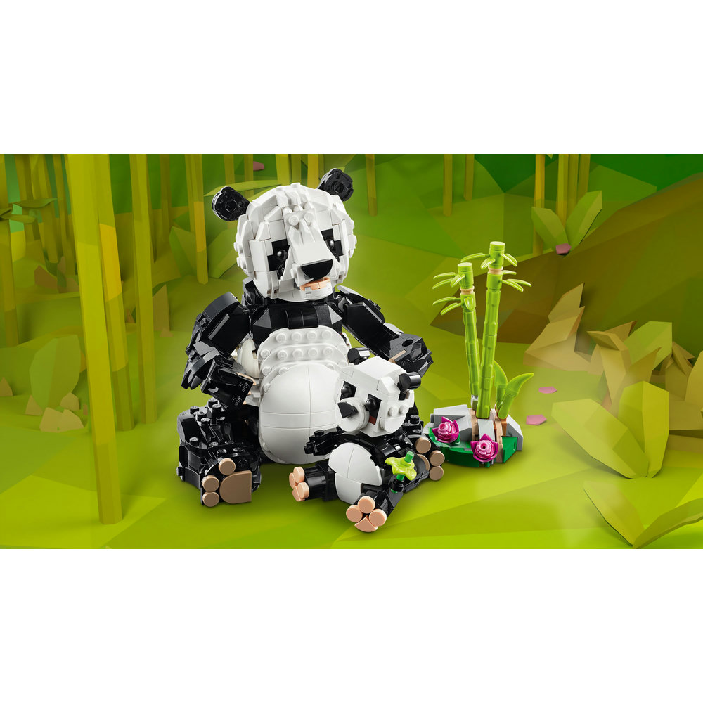 LEGO Creator 3in1 Wild Animals: Panda Family Toy Playset 31165 - Image 5