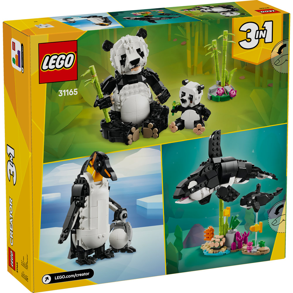 LEGO Creator 3in1 Wild Animals: Panda Family Toy Playset 31165 - Image 9