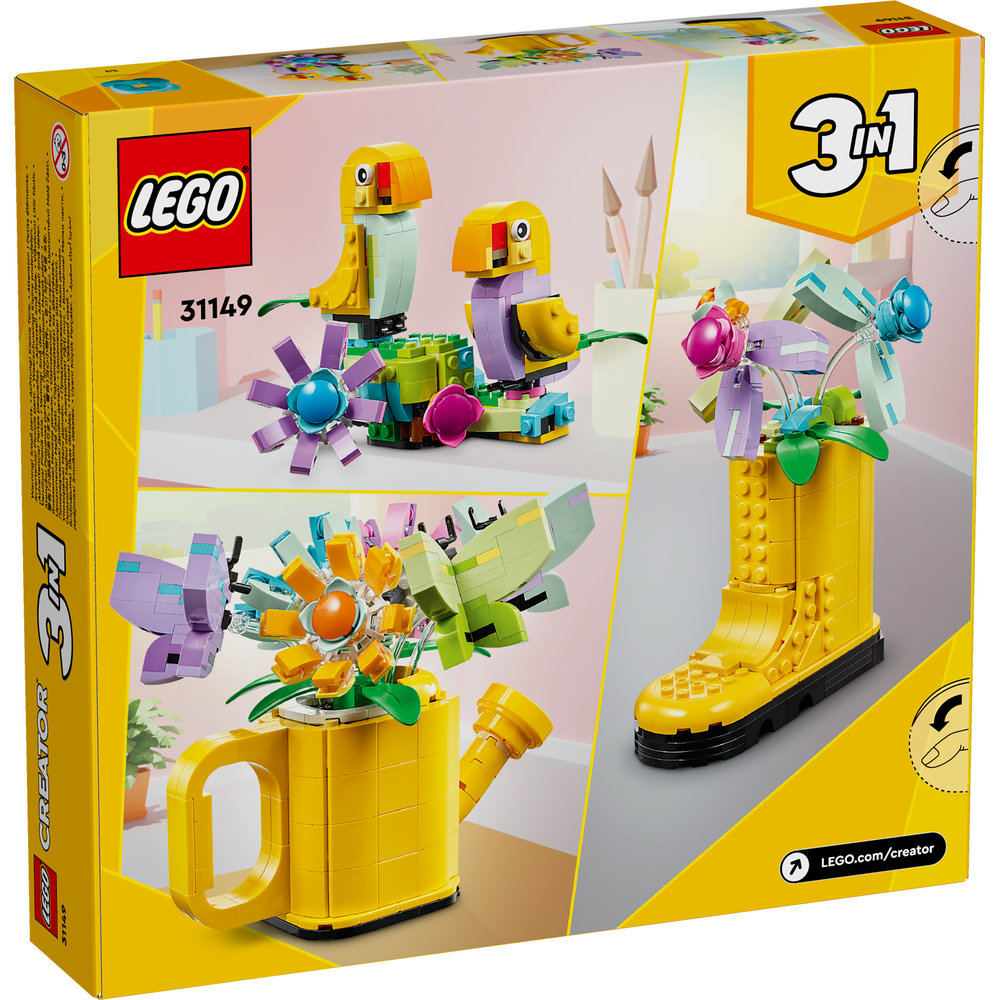 LEGO Creator Flowers in Watering Can 3in1 Toy 31149 - Image 9