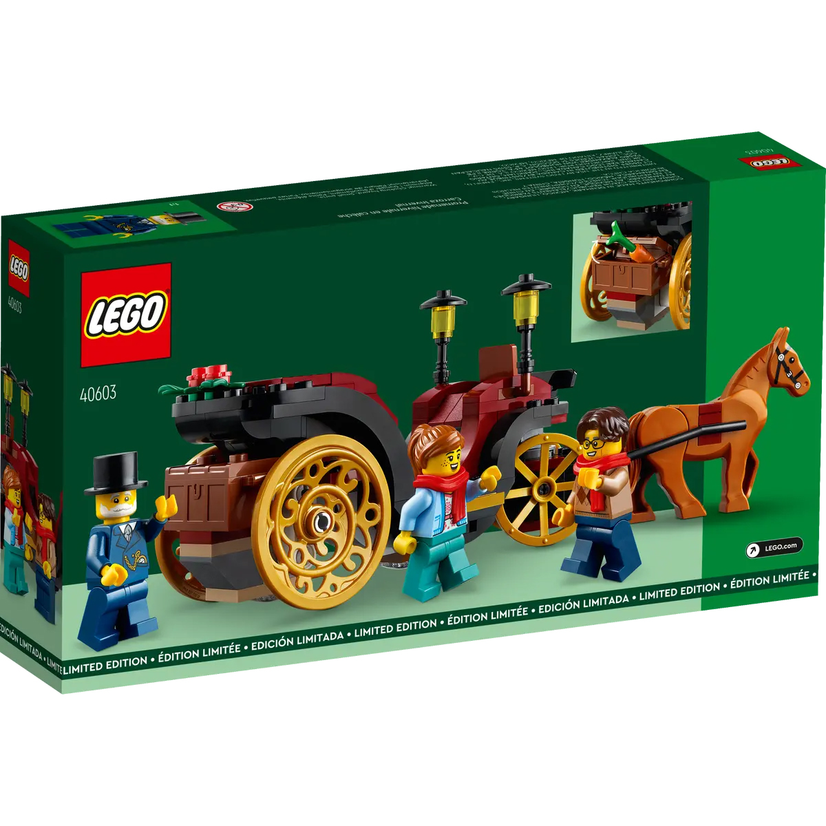 LEGO Seasonal Wintertime Carriage Ride Promotional Set 40603 - Image 3