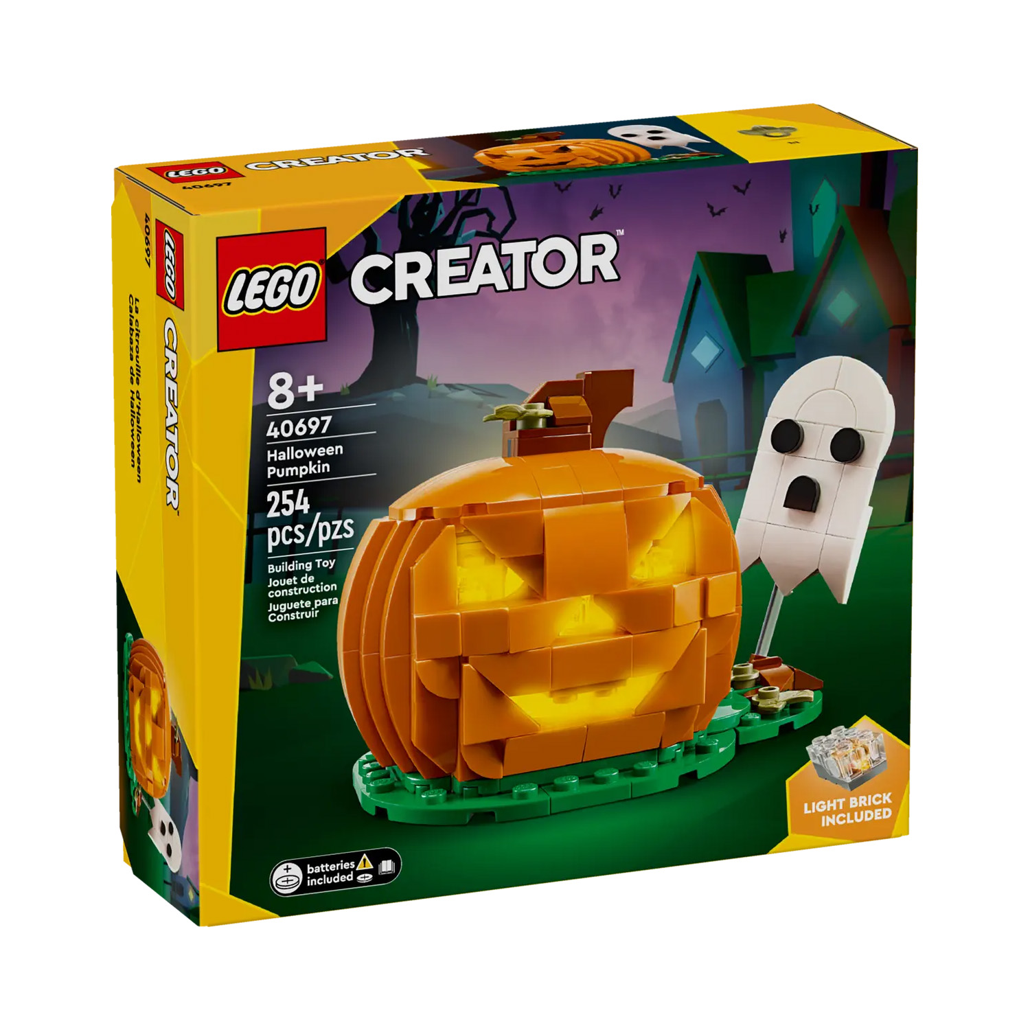 LEGO Creator Halloween Pumpkin with Light Brick Promotional Set 40697 - Image 4