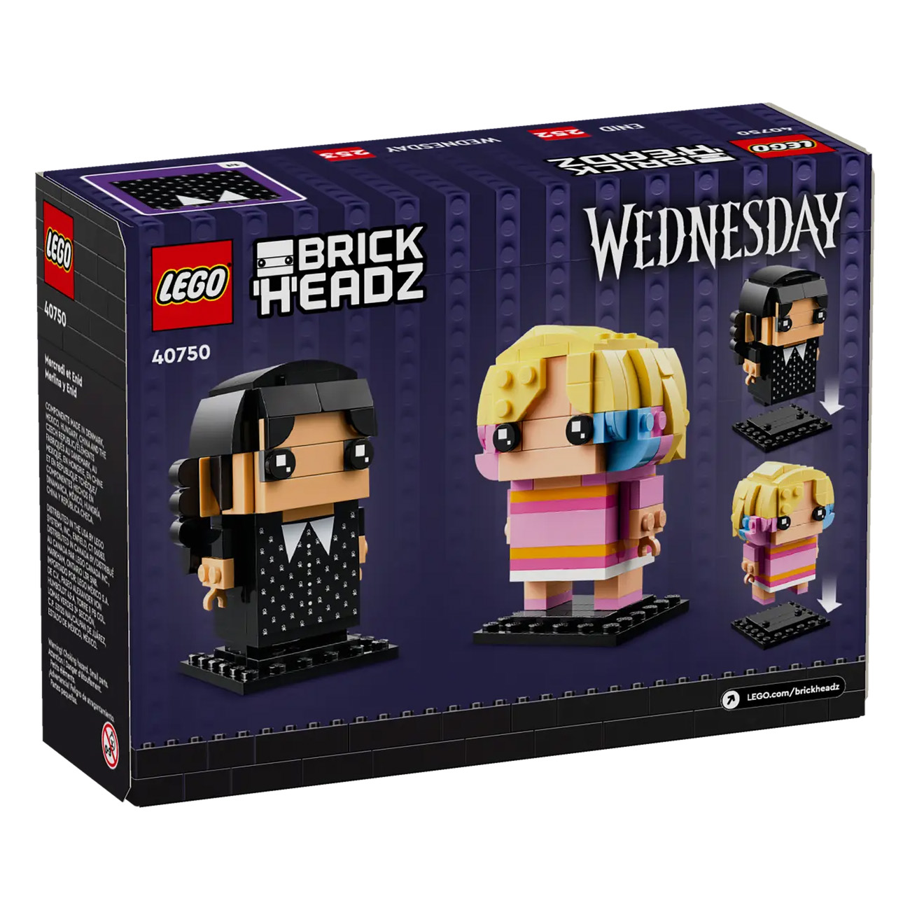 LEGO Brickheadz Wednesday Addams Wednesday & Enid Set 40750 - Image 5