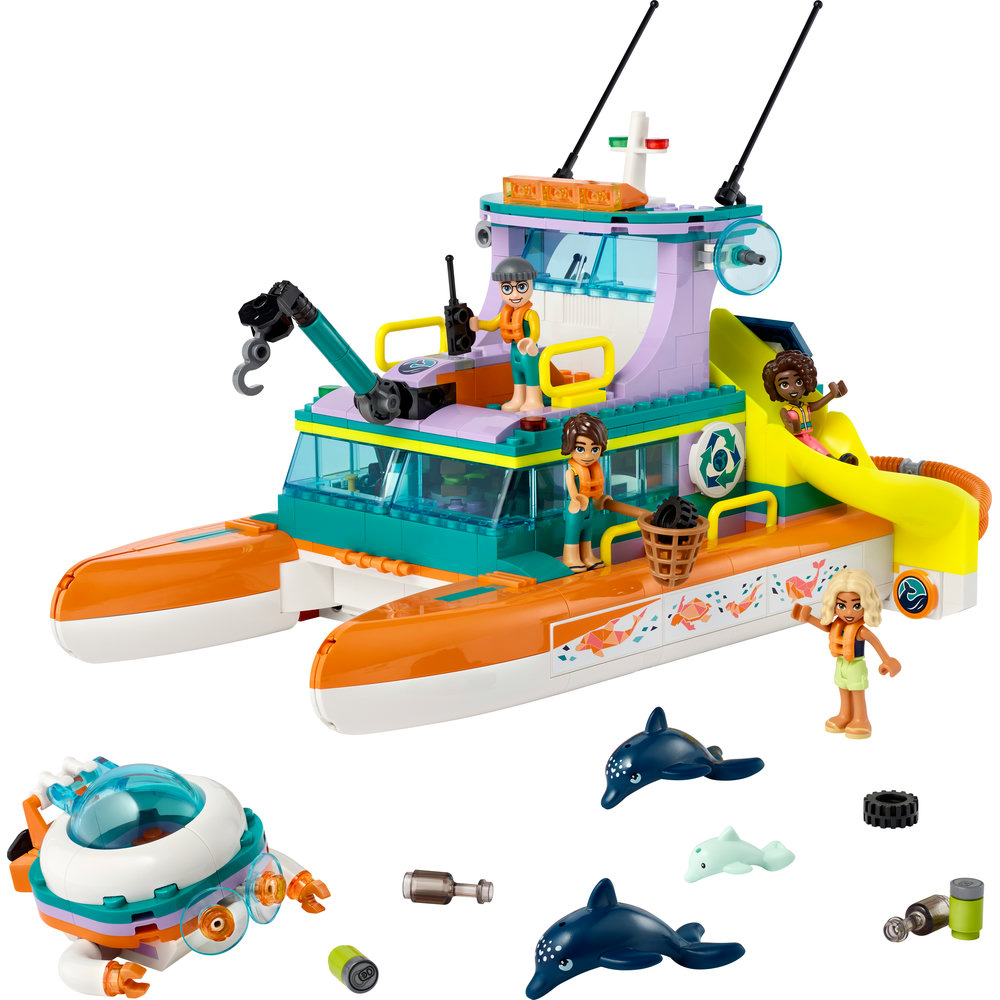 LEGO Friends Sea Rescue Boat 41734 Building Toy Set (717 Pieces) - Image 2