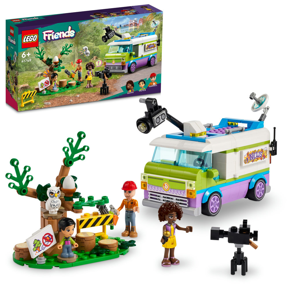 LEGO Friends Newsroom Van 41749 Building Toy Set (446 Pieces) - Image 1
