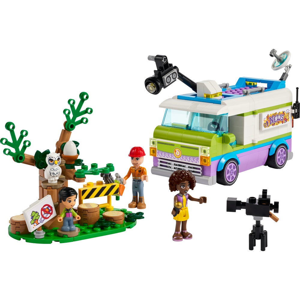 LEGO Friends Newsroom Van 41749 Building Toy Set (446 Pieces) - Image 2
