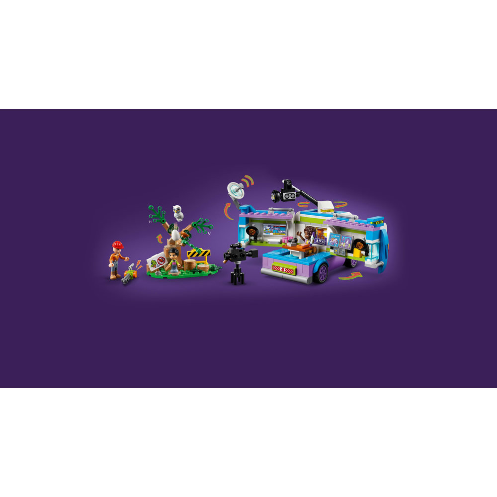 LEGO Friends Newsroom Van 41749 Building Toy Set (446 Pieces) - Image 3