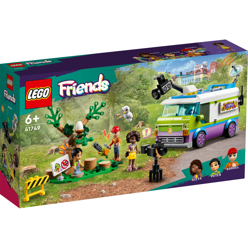 LEGO Friends Newsroom Van 41749 Building Toy Set (446 Pieces) - Image 7