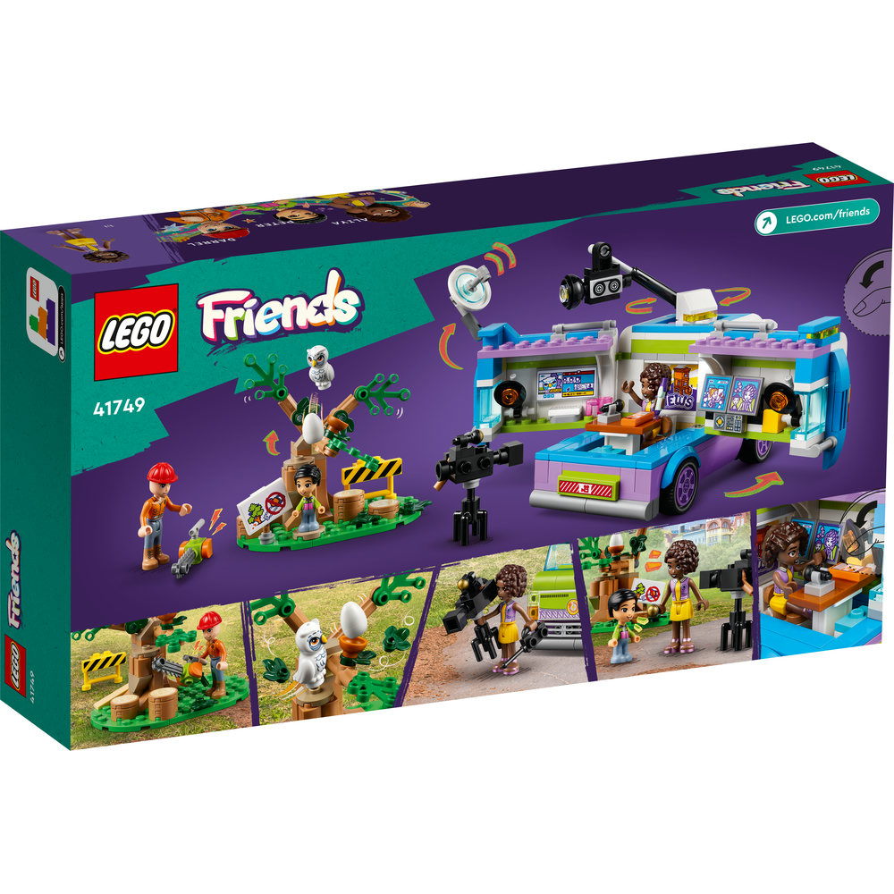 LEGO Friends Newsroom Van 41749 Building Toy Set (446 Pieces) - Image 8