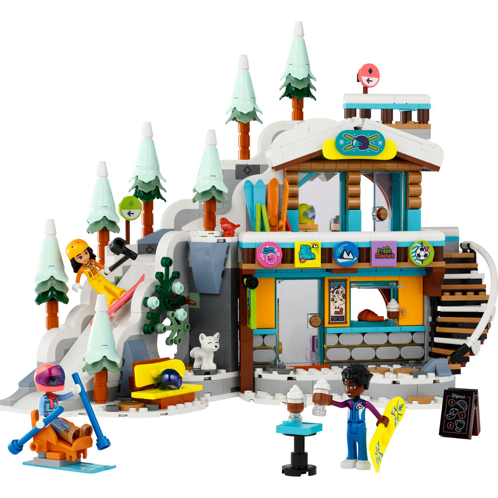 LEGO Friends Holiday Ski Slope and Café 41756 Building Toy Set (980 Pieces) - Image 2