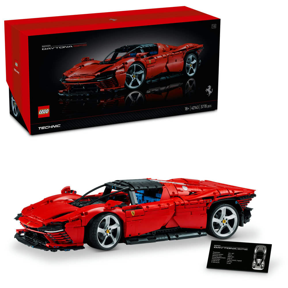 LEGO Technic Ferrari Daytona SP3 42143 Building Kit (3,778 Pieces) (DAMAGED BOX) - Image 1