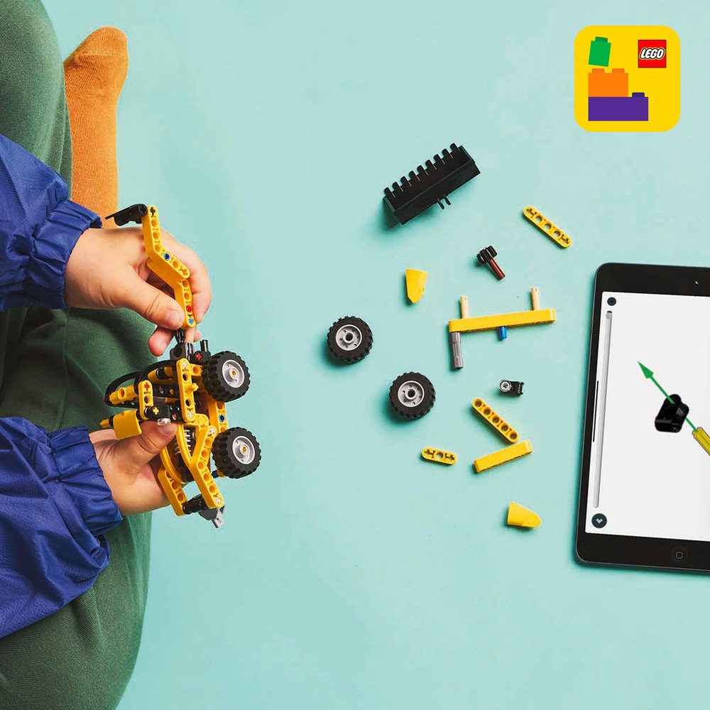 LEGO Technic Backhoe Loader Construction Toy Vehicle Set 42197 - Image 12