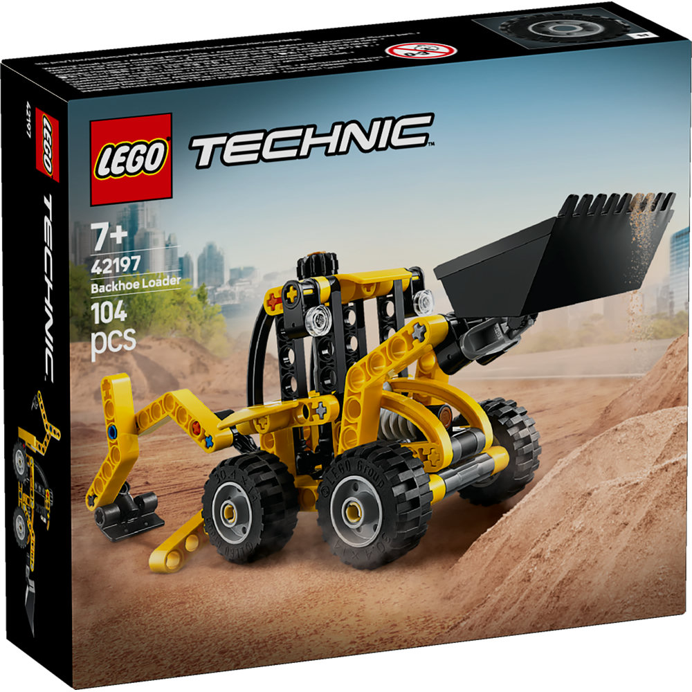LEGO Technic Backhoe Loader Construction Toy Vehicle Set 42197 - Image 8