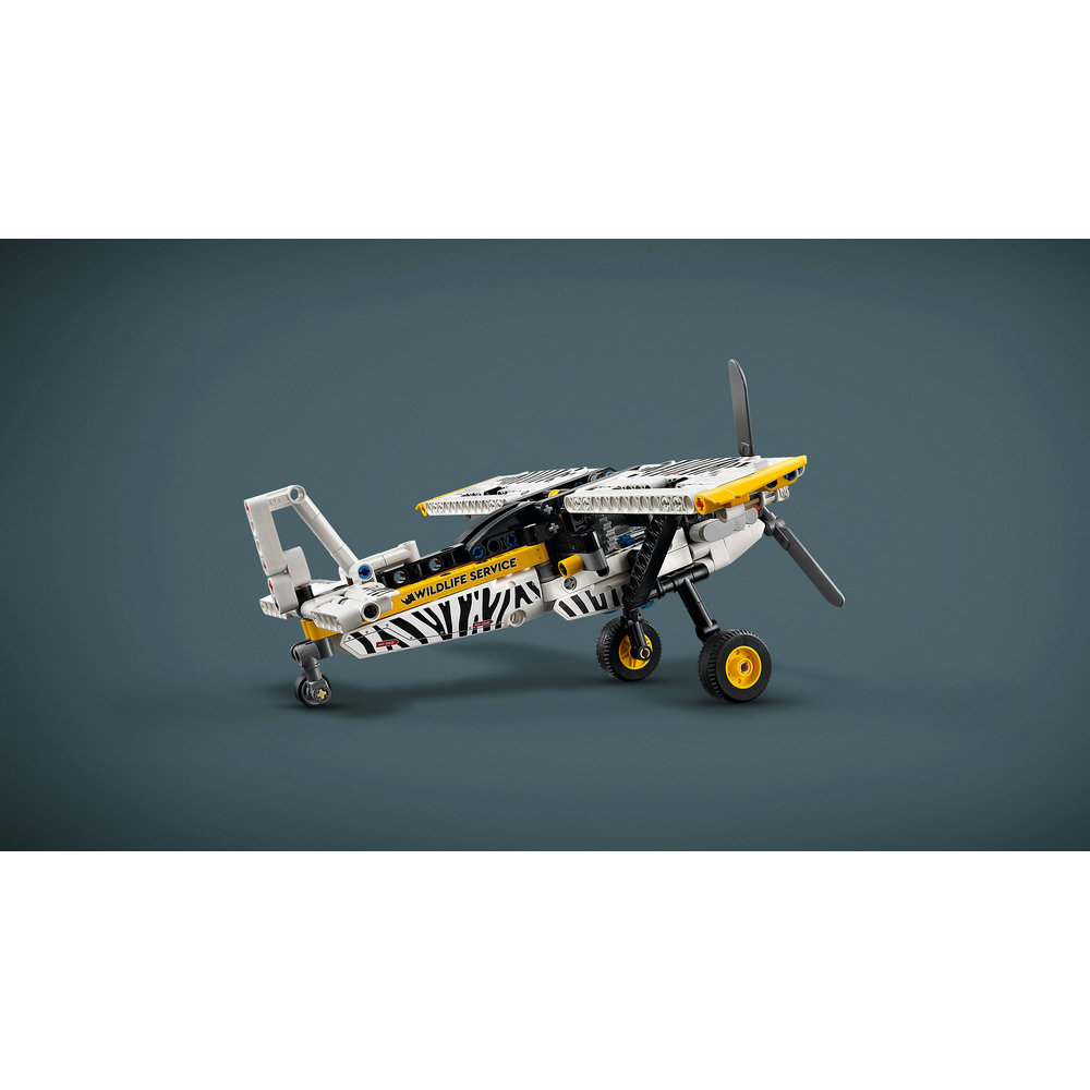 LEGO Technic Bush Plane Aircraft Toy Vehicle Gift Set for Kids 42198 - Image 4