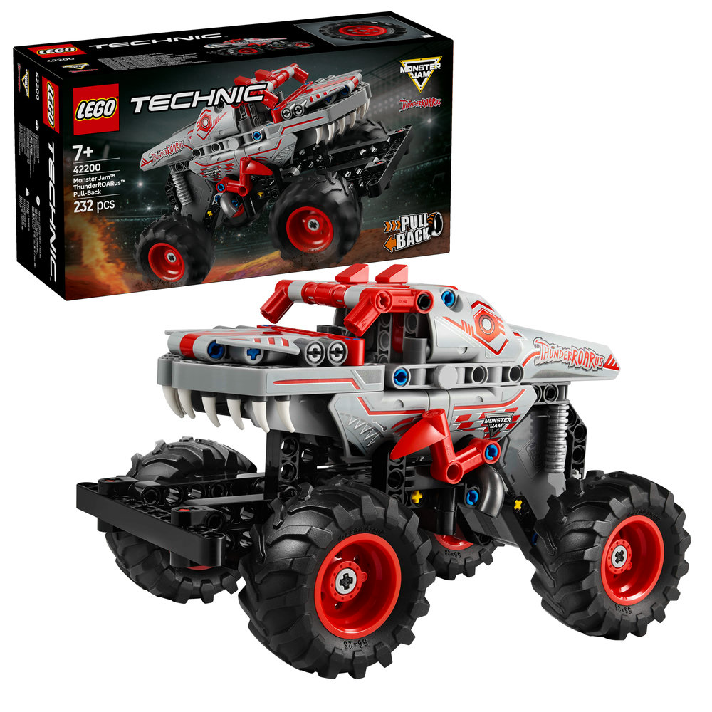 LEGO Technic Monster Jam ThunderROARus Pull-Back Truck Toy 42200 - Image 1