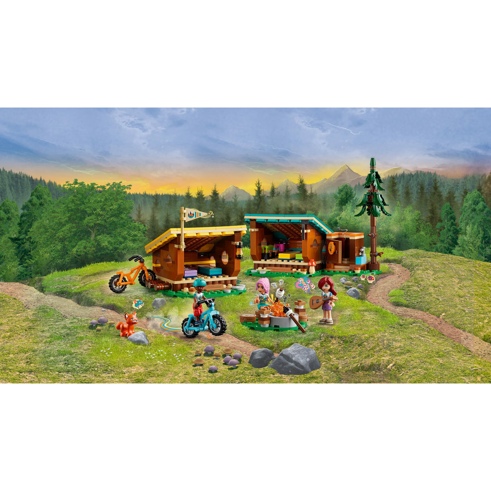 LEGO Friends Adventure Camp Cosy Cabins Camping Toy 42624 - Image 3