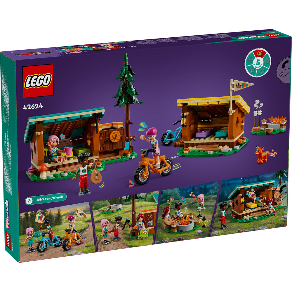 LEGO Friends Adventure Camp Cosy Cabins Camping Toy 42624 - Image 8