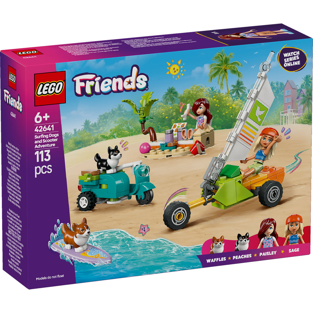 LEGO Friends Surfing Dogs and Scooter Adventure Building Toy 42641 - Image 8