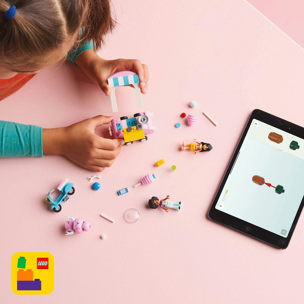 LEGO Friends Candyfloss Stand and Scooter Toy Pretend-Play Set 42643 - Image 11