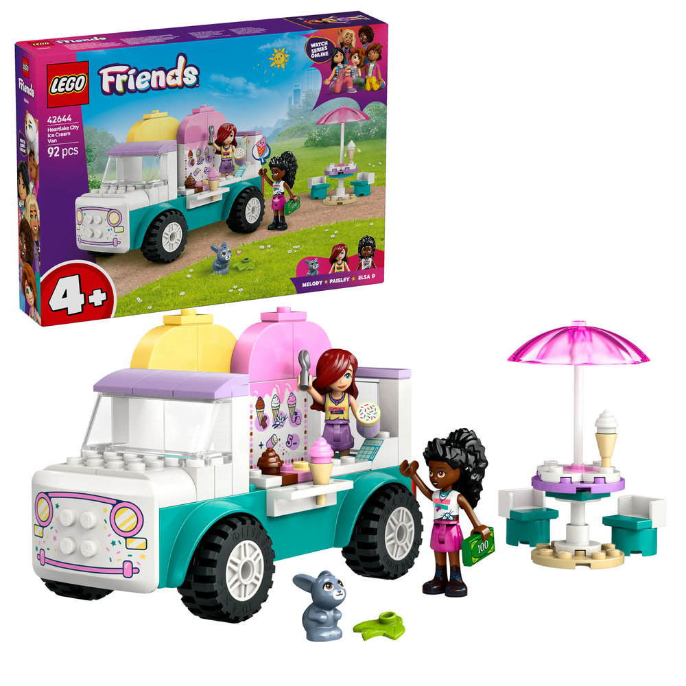LEGO Friends Heartlake City Ice Cream Van Pretend-Play Building Kit 42644 - Image 1