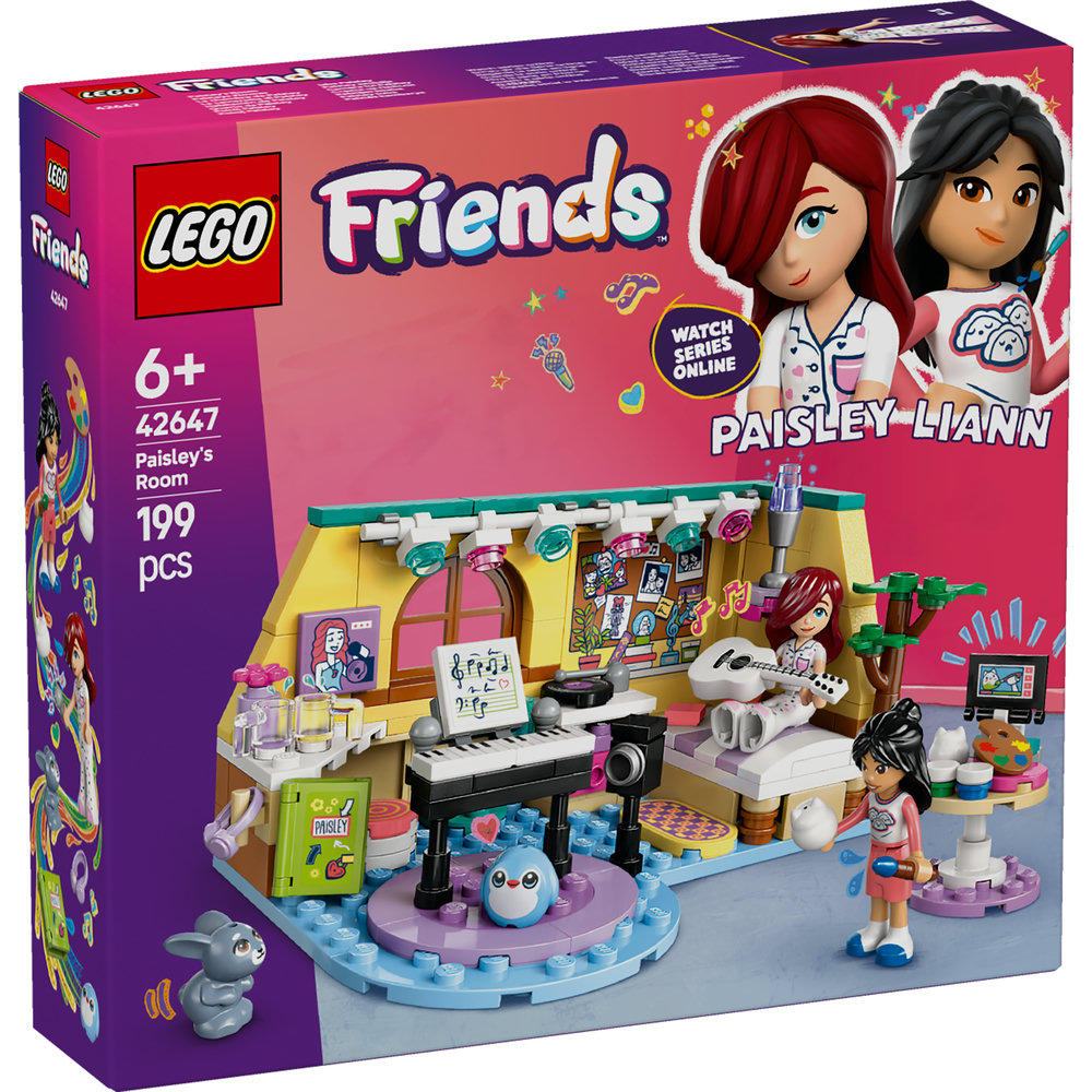 LEGO Friends Paisley’s Room Pretend Play Bedroom Playset 42647 - Image 8