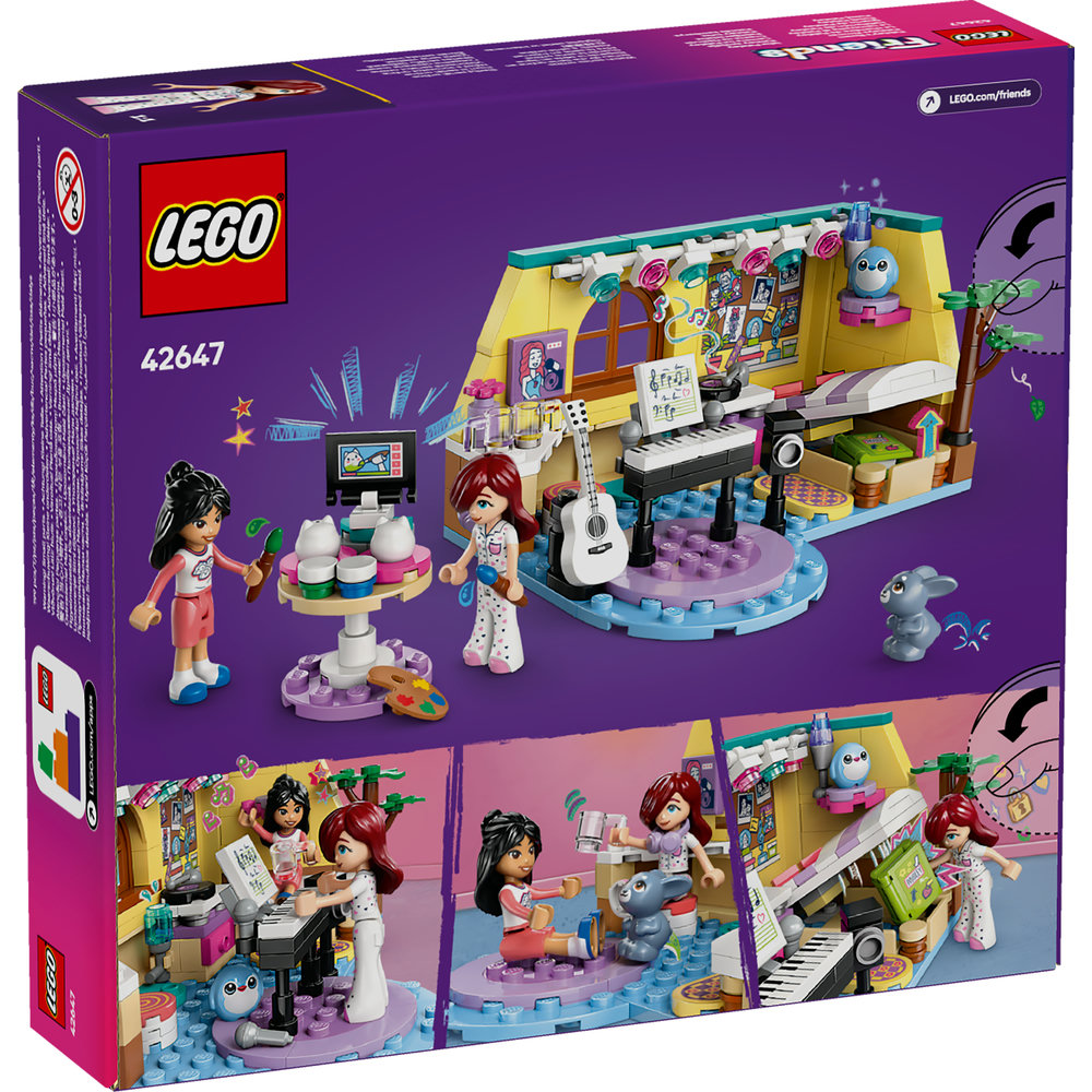 LEGO Friends Paisley’s Room Pretend Play Bedroom Playset 42647 - Image 9
