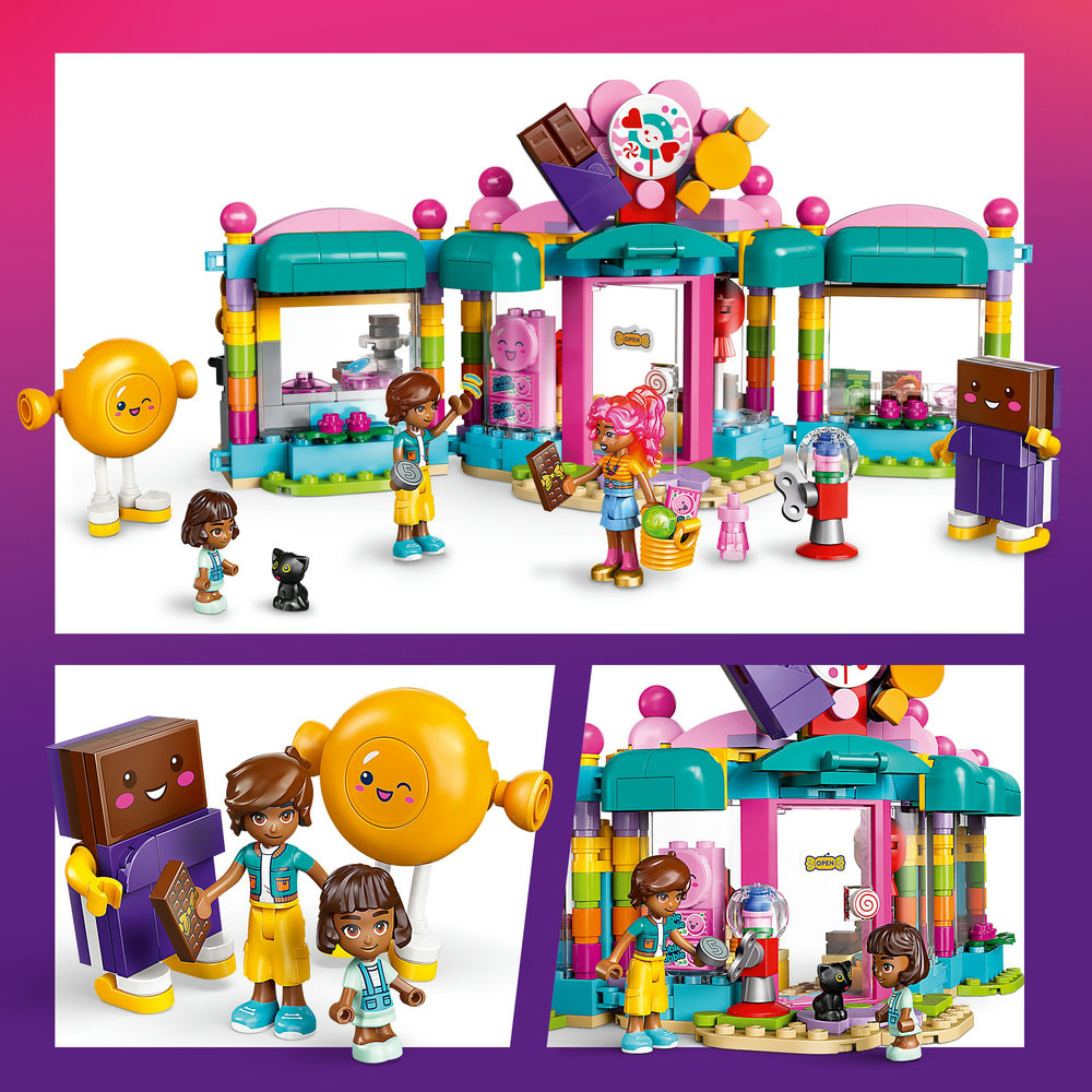 LEGO Friends Heartlake City Sweet Shop Pretend-Play Set, Role-Play Toy 42649 - Image 10