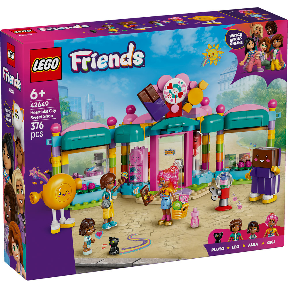 LEGO Friends Heartlake City Sweet Shop Pretend-Play Set, Role-Play Toy 42649 - Image 8