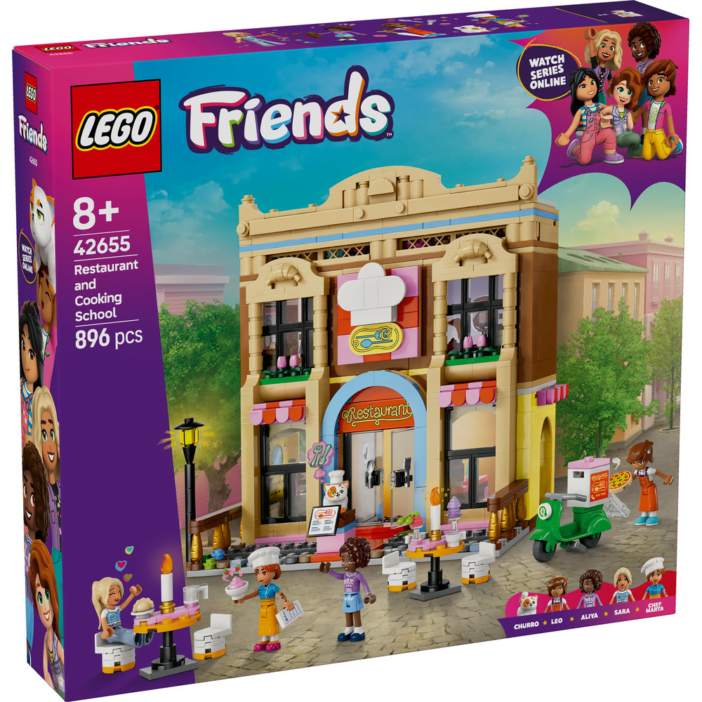 LEGO Friends Restaurant and Cooking School Pretend-Play Role-Play Toy 42655 - Image 8