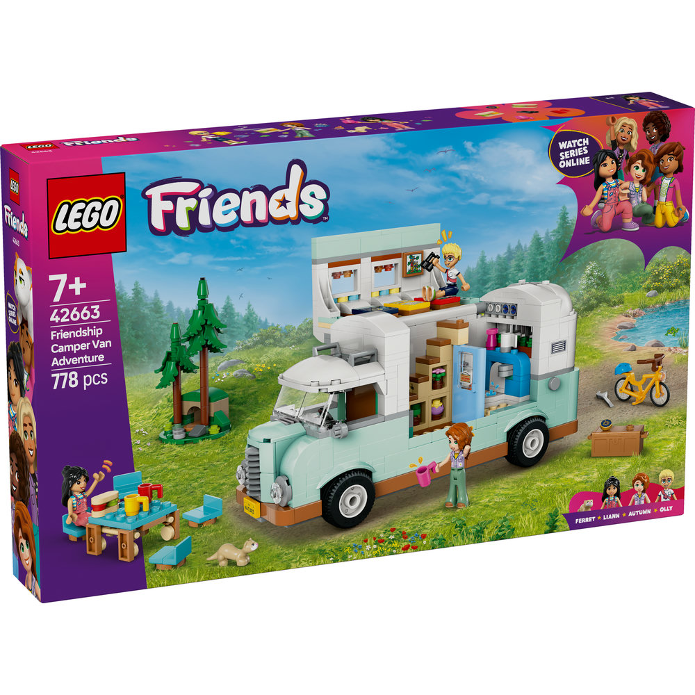LEGO Friends Friendship Camper Van Adventure Role-Play Building Set 42663 - Image 8