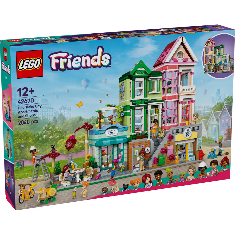 LEGO Friends Heartlake City Apartments and Shops Model Kit 42670 - Image 8