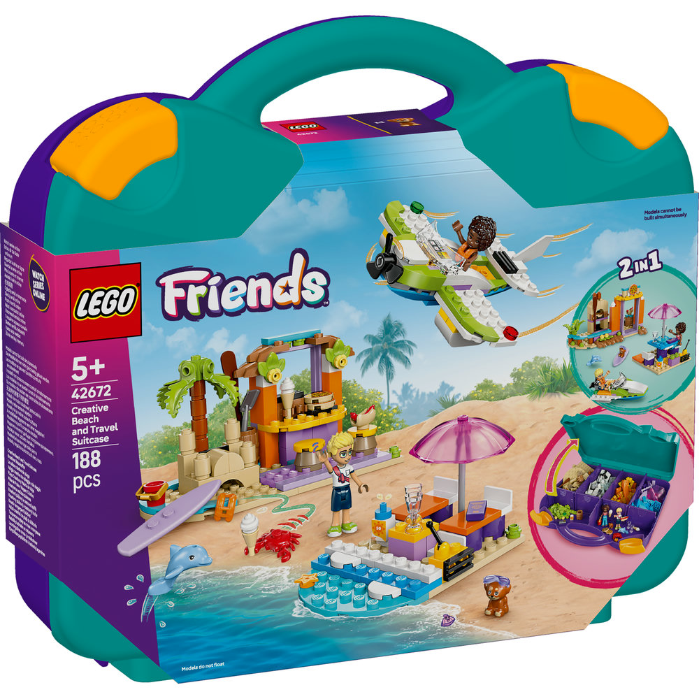 LEGO Friends Creative Beach and Travel Suitcase Buildable Toy Set 42672 - Image 8