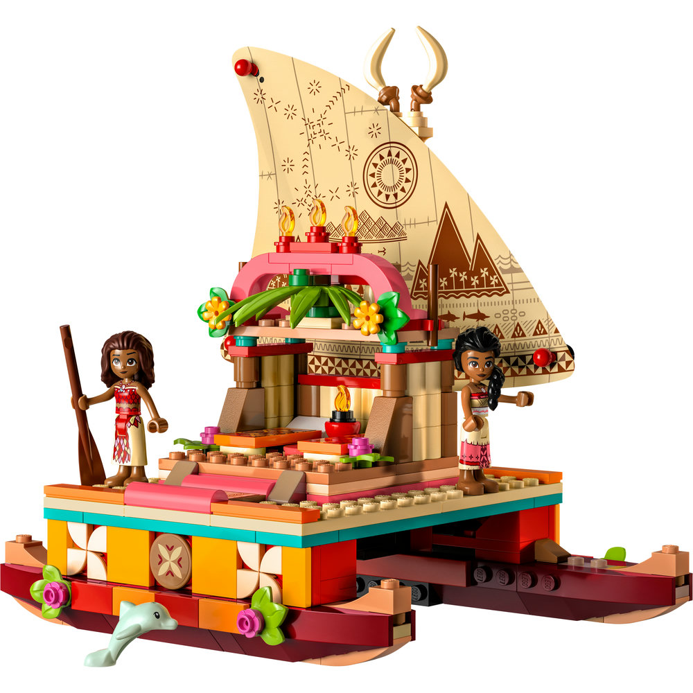 LEGO Disney Moana’s Wayfinding Boat 43210 Building Toy Set (321 Pieces) - Image 2