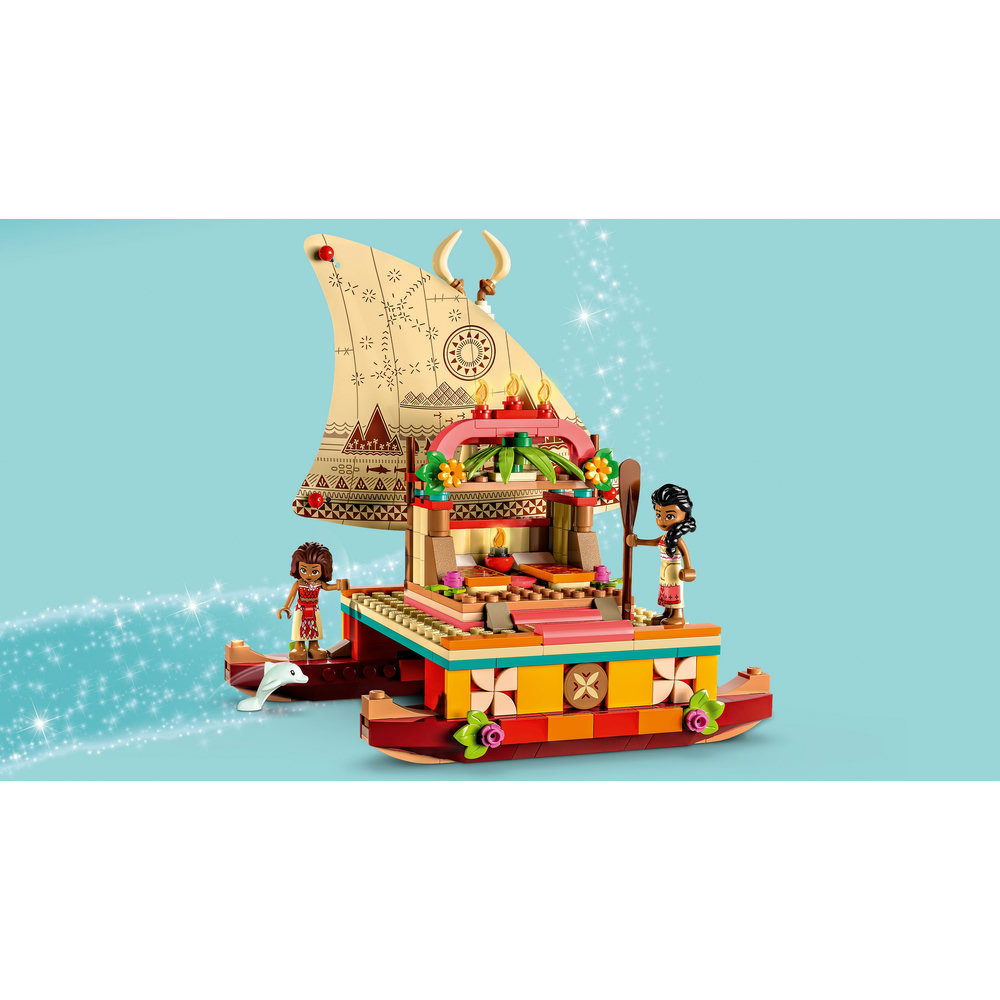 LEGO Disney Moana’s Wayfinding Boat 43210 Building Toy Set (321 Pieces) - Image 4